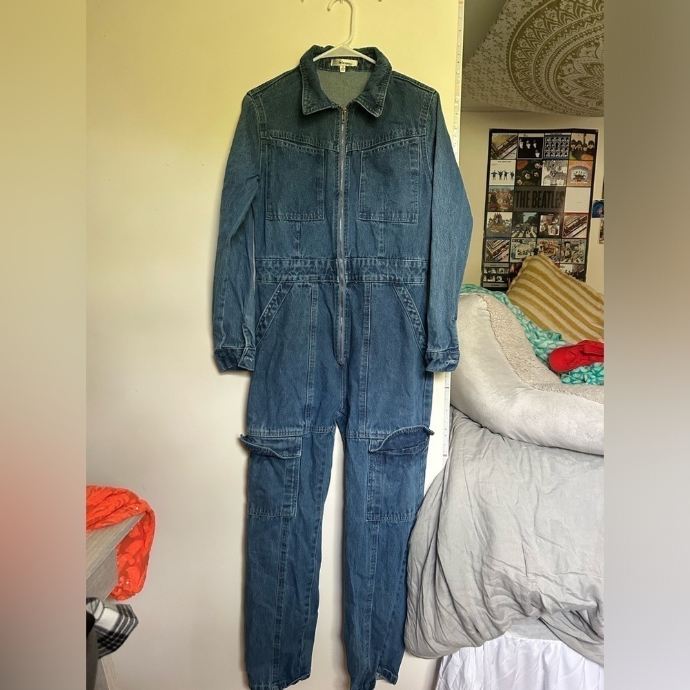 small denim la lavon jumpsuit!